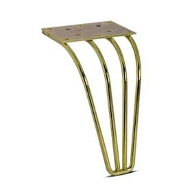 Badem10 Mobilya Koltuk Kanepe Ünite Ayağı 18 cm Altın Metal Baza Ayak