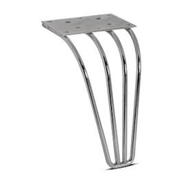 Badem10 Mobilya Koltuk Kanepe Ünite Ayağı 18 cm Krom Metal Baza Ayak