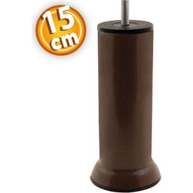 Badem10 Mobilya M8 Civata Kahverengi Metal 15 cm Metal Kanepe Baza Koltuk Destek Ayağı