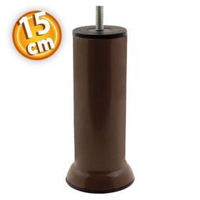 Badem10 Mobilya M8 Civata Kahverengi Metal 15 cm Metal Kanepe Baza Koltuk Destek Ayağı