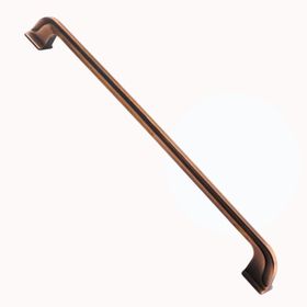 Badem10 Mobilya Mutfak Çekmece Dolap Kapak 224 mm Antik Bakır Metal Kulp