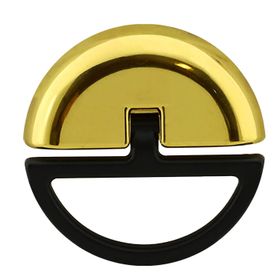 Badem10 Montana Çekmece Dolap Kapak 32 mm Sert Plastik Mat Siyah Gold Kulp