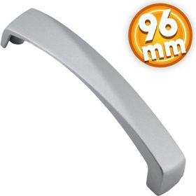 Badem10 Motif Lüks Mutfak Çekmece Dolap Kapak 96 mm Mat Krom Kulp