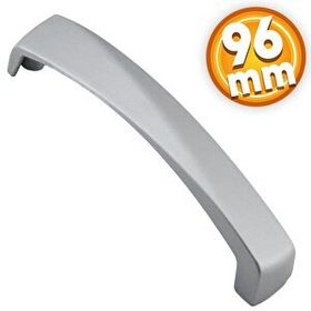 Badem10 Motif Lüks Mutfak Çekmece Dolap Kapak 96 mm Mat Krom Kulp
