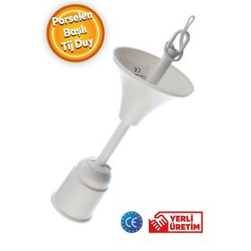 Badem10 Muhafazalı Korumalı Porselen Askılı Tij Duy Takımı