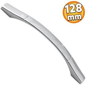 Badem10 Mutfak Dolabı Çekmece Dolap Kapak Kulpu Kulbu Krom 128 mm Metal Kulp
