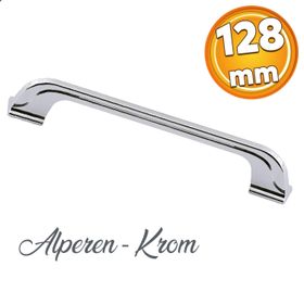 Badem10 Mutfak Dolabı Çekmece Dolap Kapak Kulpu Kulbu Krom 128 mm Metal Kulp