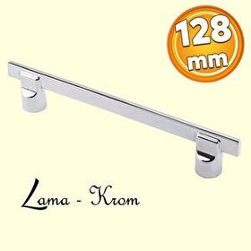 Badem10 Mutfak Dolabı Çekmece Dolap Kapak Kulpu Kulbu Krom 128 mm Metal Kulp