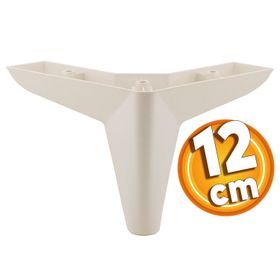 Badem10 Napoli 12 cm Krem Baza Lüks Mobilya Kanepe Sehpa Puf Koltuk Ayağı