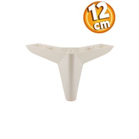 Badem10 Napoli 12 cm Krem Baza Lüks Mobilya Kanepe Sehpa Puf Koltuk Ayağı