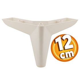 Badem10 Napoli 12 cm Krem Baza Lüks Mobilya Kanepe Sehpa Puf Koltuk Ayağı