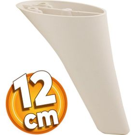 Badem10 Napoli Lüks 12 cm Krem Baza Mobilya Kanepe Sehpa TV Ünitesi Koltuk Ayağı