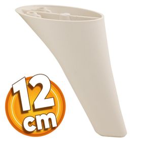 Badem10 Napoli Lüks 12 cm Krem Baza Mobilya Kanepe Sehpa TV Ünitesi Koltuk Ayağı