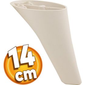 Badem10 Napoli Lüks 14 cm Krem Baza Mobilya Kanepe Sehpa TV Ünitesi Koltuk Ayağı