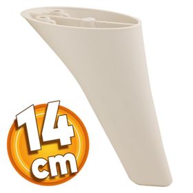Badem10 Napoli Lüks 14 cm Krem Baza Mobilya Kanepe Sehpa TV Ünitesi Koltuk Ayağı