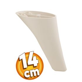 Badem10 Napoli Lüks 14 cm Krem Baza Mobilya Kanepe Sehpa TV Ünitesi Koltuk Ayağı