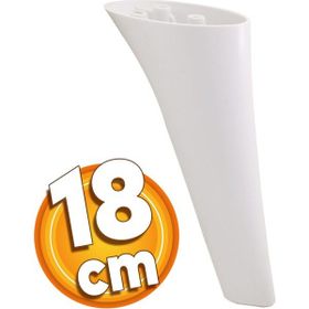 Badem10 Napoli Lüks 18 cm Beyaz Baza Mobilya Kanepe Sehpa TV Ünitesi Koltuk Ayağı