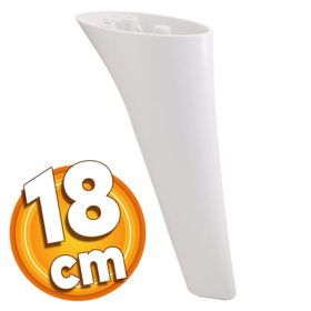 Badem10 Napoli Lüks 18 cm Beyaz Baza Mobilya Kanepe Sehpa TV Ünitesi Koltuk Ayağı
