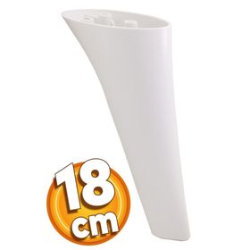Badem10 Napoli Lüks 18 cm Beyaz Baza Mobilya Kanepe Sehpa TV Ünitesi Koltuk Ayağı