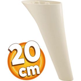 Badem10 Napoli Lüks 20 cm Krem Baza Mobilya Kanepe Sehpa TV Ünitesi Koltuk Ayağı