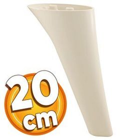 Badem10 Napoli Lüks 20 cm Krem Baza Mobilya Kanepe Sehpa TV Ünitesi Koltuk Ayağı