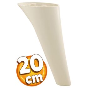 Badem10 Napoli Lüks 20 cm Krem Baza Mobilya Kanepe Sehpa TV Ünitesi Koltuk Ayağı