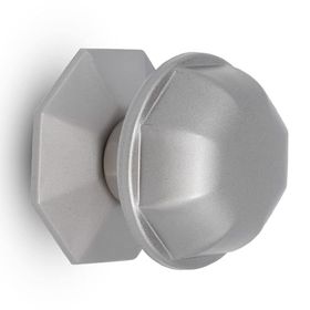 Badem10 Nikel Saten Metal Nobel Kristal Kapı Tokmağı
