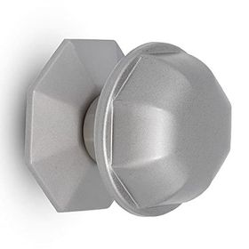 Badem10 Nikel Saten Metal Nobel Kristal Kapı Tokmağı