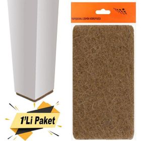 Badem10 Nobel Masa Sandalye Parke Zemin Koruyucu Yapışkanlı Dikdörtgen 240x120 mm Keçe