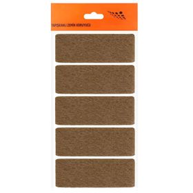 Badem10 Nobel Masa Sandalye Parke Zemin Koruyucu Yapışkanlı Dikdörtgen 40x90 mm 5'li Paket Keçe