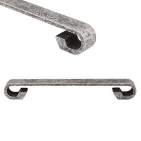 Badem10 Nobel Mobilya Antik Gümüş Metal 128 mm Dolap Kapak Çekmece Kulbu