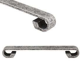 Badem10 Nobel Mobilya Antik Gümüş Metal 128 mm Dolap Kapak Çekmece Kulbu