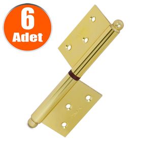 Badem10 Nobel Sarı 12 cm 6 Adet Yönsüz Cerman Menteşe