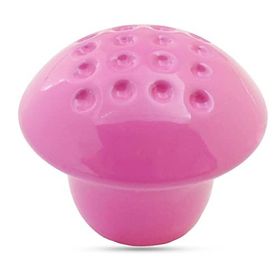 Badem10 Noktalı Mantar Düğme Çekmece Bebek Çocuk Genç Odası Dolap Kapak Pembe Metal Kulp