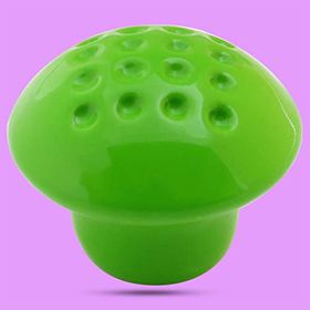 Badem10 Noktalı Mantar Düğme Çekmece Bebek Çocuk Genç Odası Dolap Kapak Yeşil Metal Kulp