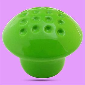Badem10 Noktalı Mantar Düğme Çekmece Bebek Çocuk Genç Odası Dolap Kapak Yeşil Metal Kulp