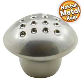 Badem10 Noktalı Mantar Düğme Çekmece Dolap Kapak Krom Metal Kulp
