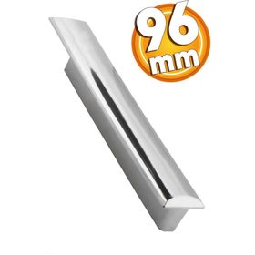 Badem10 Notre Çekmece Dolap Kapak Plastik Krom 96 mm Kulp