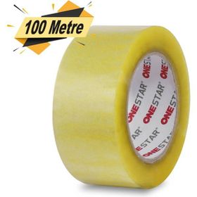 Badem10 Onestar 45 mm 100 mt Şeffaf Güçlü Yapışkanlı Kopmayan Koli Bandı