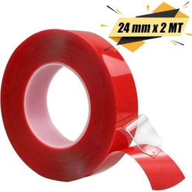 Badem10 Orient 24 mm 2 mt Silikonize Çift Taraflı Şeffaf Montaj Bandı