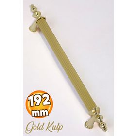 Badem10 Ovacık 192 mm Gold Metal Çekmece Dolap Kapak Kulbu