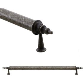 Badem10 Ovacık 224 mm Antik Gümüş Metal Çekmece Dolap Kapak Kulbu