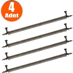 Badem10 Ovacık 224 mm Antik Gümüş Metal Çekmece Dolap Kapak Kulbu