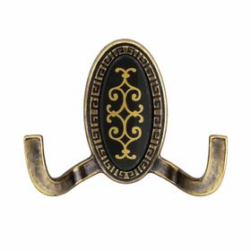 Badem10 Palmira Duvar Vestiyer Antik Sarı Metal Dolap Elbise Havlu Askılığı