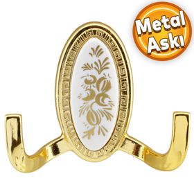 Badem10 Palmira Duvar Vestiyer Gold Metal Dolap Elbise Havlu Askılığı