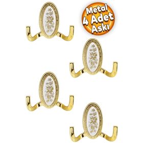 Badem10 Palmira Duvar Vestiyer Gold Metal Dolap Elbise Havlu Askılığı