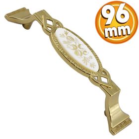 Badem10 Palmira Mobilya Mutfak Dolabı Çekmece Dolap Kapak Altın 96 Mm Metal Kulp