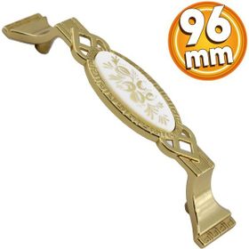 Badem10 Palmira Mobilya Mutfak Dolabı Çekmece Dolap Kapak Altın 96 Mm Metal Kulp