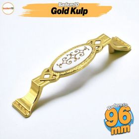 Badem10 Palmira Mobilya Mutfak Dolabı Çekmece Dolap Kapak Altın 96 Mm Metal Kulp