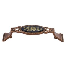 Badem10 Palmira Mutfak Dolabı Çekmece Dolap Kapak Antik Bakır 96 mm Metal Kulp